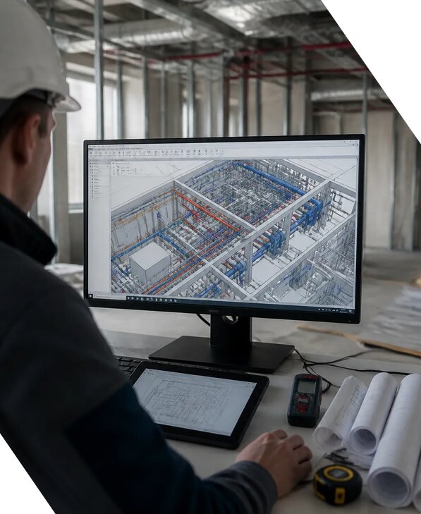 Создание BIM модели инженерных сетей для объектов в Воткинске